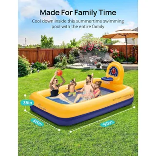 Photo of 🔥Kiddie PooL Evajoy Inflatable Kids Pool Summer Water Party Inflatable Pool🔥