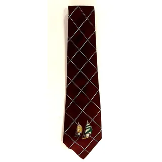 Photo of VTG Polo Ralph Lauren Necktie Mens TIE 100% Silk Hand Made Sailing Ships UNIQUE