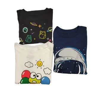 Photo of NASA Keroppi Squishmallows Shirt Lot 3pc Womens Medium Small Graphic Tees (1123)