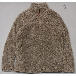 Photo of Alpine Sherpa (Medium) Brown Quarter Zip Pullover Sweatshirt