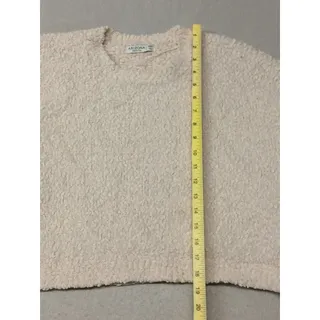 Photo of Arizona (2XL) Women's Ivory Knitted Stretch Pullover Crop Sweater