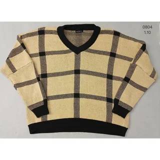 Photo of Just Fashion Now (2XL)  V-Neck Multicolor Pullover Sweater