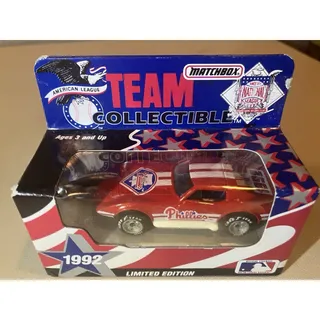 Photo of Matchbox 1992 Philadelphia Phillies MLB Team Collectible Corvette - White Rose