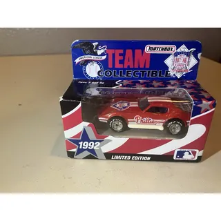 Photo of Matchbox 1992 Philadelphia Phillies MLB Team Collectible Corvette - White Rose