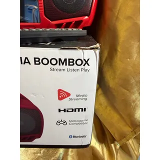 Photo of Altec Lansing Portable Media Boombox Red DVD CD Bluetooth HDMI Screen