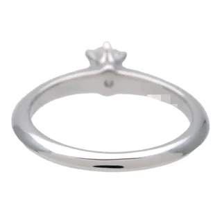 Photo of Tiffany & Co Solitaire Diamond Platinum Ring Silver