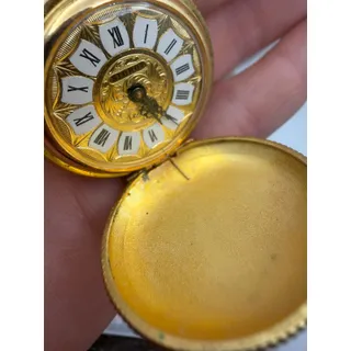 Photo of vintage Swiss-made mechanical pendant/pocket watch branded by Sidros