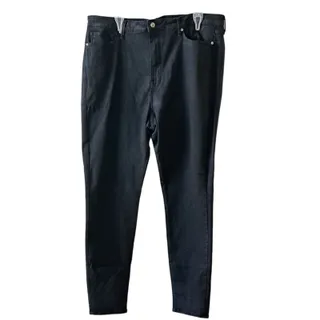Photo of Good American Coated High Waist Black Jeans Size 20