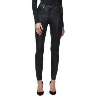 Photo of Good American Coated High Waist Black Jeans Size 20