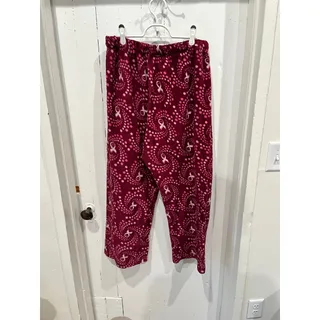 Photo of Hotel Spa Breast Cancer Fuzzy Pajama Sleep Pants size 2XL