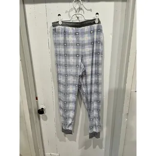 Photo of Cuddl Duds Checkered with Hearts Fuzzy Pajama Sleep Pants size large