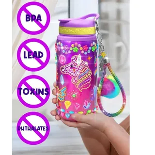 Photo of PURPLE LADYBUG Decorate Your Own Water Bottle Kit for Girls