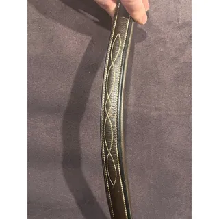 Photo of Full Horse Jump Hunt Browband with fancy white stitching 