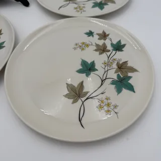 Photo of Vintage Dinner Plates Woodbine by Syracuse Carefree Fine China 1960's Set/4