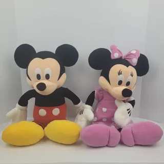 Photo of Lot Of 2 Disney 21 Inch Mickey & Minnie Mouse Plush Set