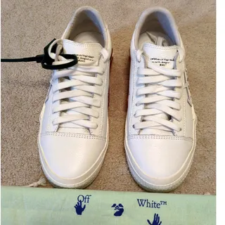 Photo of Women's Off-White White Vulcanized Low-Top Sneakers