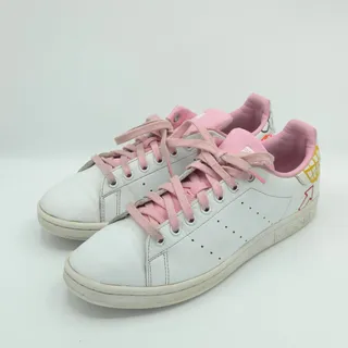 Photo of Adidas Stan Smith Doodle Women's Size 9 Sneakers White Pink Art