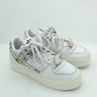 Photo of Adidas Originals Forum Bonega Marbled Women's Size 7.5 Black White Sneakers