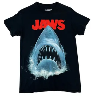 Photo of Jaws T Shirt S Black Shark Movie Graphic Universal Studios NWOT