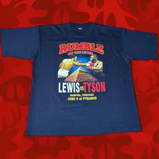 Photo of Vintage 2002 Lennox Lewis vs Mike Tyson Rumble on the River Boxing T-Shirt