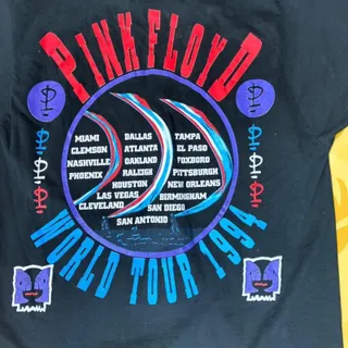 Photo of Vintage 1994 Pink Floyd Division Bell North American Tour Shirt