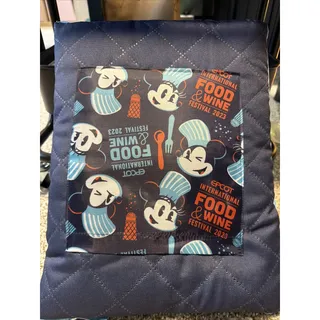 Photo of Disney Parks EPCOT Food Wine 2023 Mickey Minnie Reusable Zipper Picnic Blanket