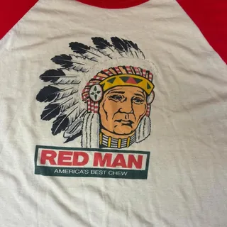 Photo of Vintage 1980s Red Man America's Best Chew Ringer T-Shirt