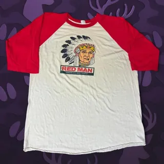 Photo of Vintage 1980s Red Man America's Best Chew Ringer T-Shirt