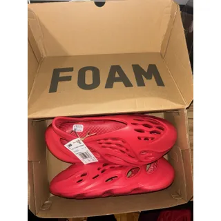 Photo of Men’s Size 9 Yeezy Foam Runner Vermillion RNNR Foamrunner