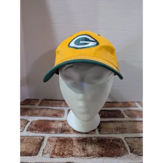Photo of Vintage Green Bay Packers Strapback Hat 90s NFL Embroidered Classic Big Logo