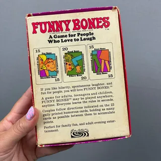 Photo of Vintage Funny Bones Card Game 1960s Parker Brothers 1968 Made in USA