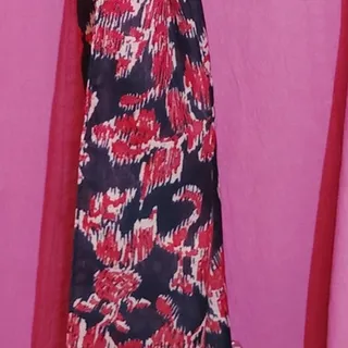 Photo of Mainstreet Blues Magenta Utility Shirt & Avon Ikat Scarf Set Women’s M Estate