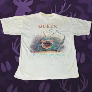 Photo of VTG 1991 Queen Tee "I'm Going Slightly Mad" Size XL