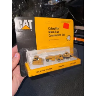 Photo of ERTL Caterpillar 3 pack Micro set 1991 CAT toy construction diecast B3 dozer