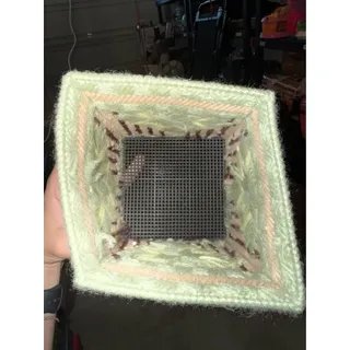 Photo of Handmade Plastic Canvas Star Pattern Holder