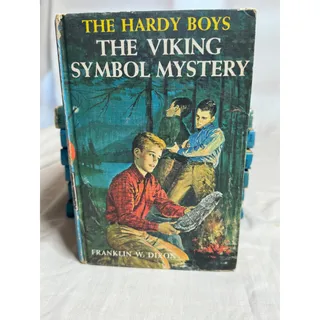 Photo of #42 The Hardy Boys "The Viking Symbol Mystery" Hardback / Blue Binder
