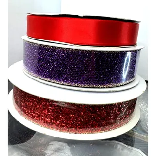 Photo of Yards and Yards of 1" Wide Ribbon from Macy's Store Closeout 2020 Assorted Colors 
