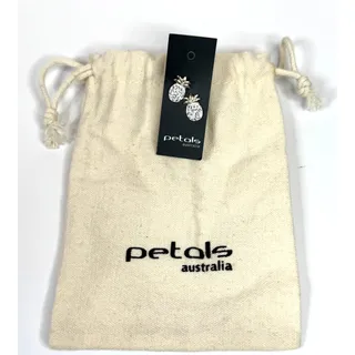 Photo of Sterling Silver Australian Crystal Pineapple Post-Pierced Earrings by petals Australia