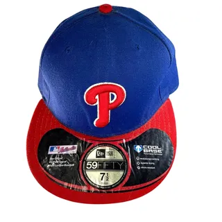 Photo of Official On-Field Philadelphia Phillies Fitted Baseball Cap Size 7.5 59/Fifty 