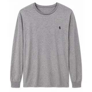 Photo of Polo Ralph Lauren Mens XL Long Sleeve T-Shirt Gray Heather Pony Logo Crew Neck