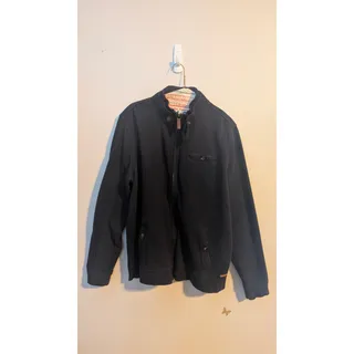 Photo of Ted Baker London Navy Wool Bomber Jacket | Size Small | EUC