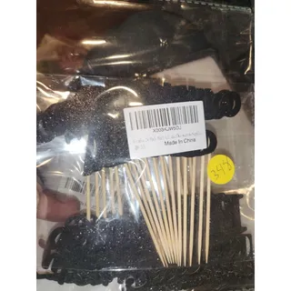 Photo of Gyufise 24 Pack Black Glitter Cupcake Toppers  Party Cake Decoration...