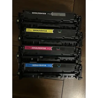 Photo of Compatible 305A 305X Toner Set of 4 Black Cyan Magenta Yellow for HP LaserJet