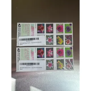 Photo of USPS Garden Beauty Forever Stamps 200 Count 10 Booklets of 20 Flowers Unused MNH