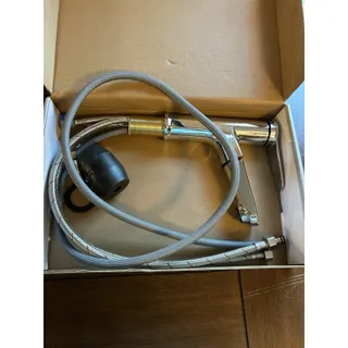 Photo of Cinco Sky Pull Out Bathroom Sink Faucet Single Handle Chrome Sprayer Stream
