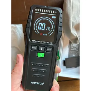Photo of RDINSCOS MT-28 Pinless Moisture Meter Wood Firewood Drywall Damp Detector