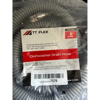 Photo of TT FLEX 6 Foot Universal Dishwasher Drain Hose Flexible Replacement Part