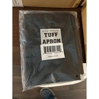 Photo of TUFF Waterproof Apron 41 x 27 in Heavy Duty Work Shop Kitchen Cleaning Black