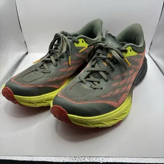 Photo of Mens Size 10 D Hoka One One Speedgoat 5 Thyme Fiesta Trail Running Shoes 1123157