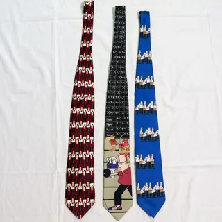 Photo of Vintage Dilbert Softwear Neckties - 3 Tie Lot - Comic Cartoon Dogbert